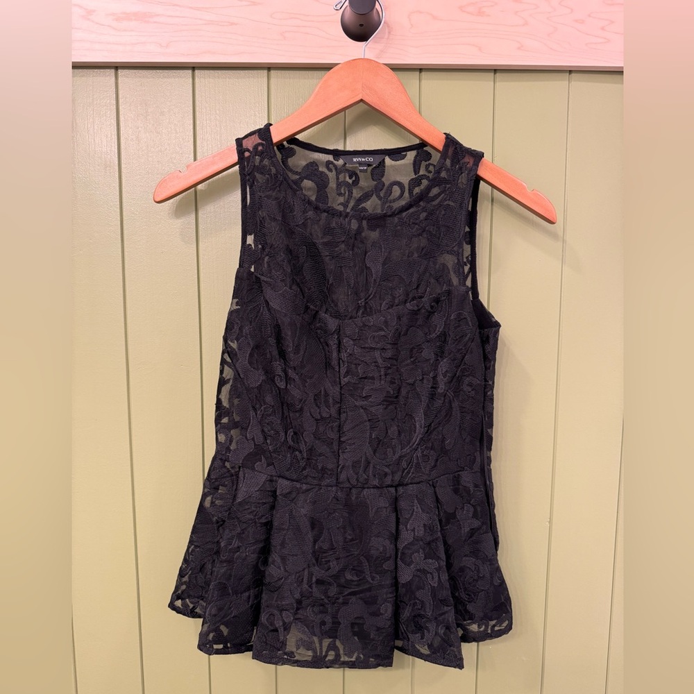 RW&CO black peplum